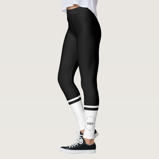 Minimalistisches, Schlichtes, rundes Firmenlogo fü Leggings (Links)