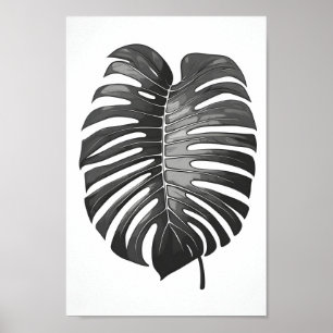 Minimalistisches, schönes Monsteralbum Poster