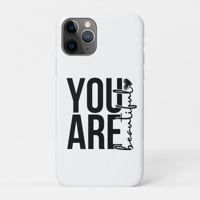 Minimalistisches „Schönes“ Typografie-Design – Sch Case-Mate iPhone Hülle (Rückseite)