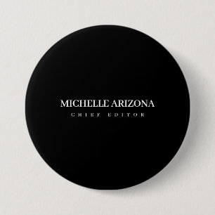 Minimalistisches Schwarz Professionell Modern Button