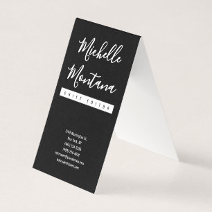 Minimalistisches Schwarz Professionell Modern Visitenkarten