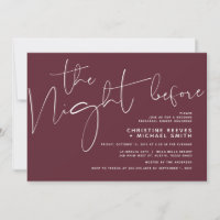 Minimalistisches Schwarz-Script-Hochzeitsessen Pro