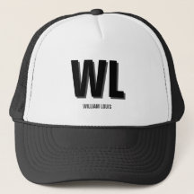 Minimalistisches Schwarz und Grau personalisiertes