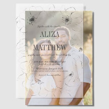 Minimalistisches Schwarz-Weiß-Blütenüberlagern