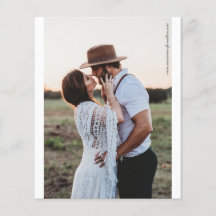 Minimalistisches Schwarz-Weiß-Foto Hochzeitszange