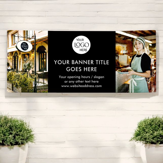 Minimalistisches schwarzes Berufliches Foto für Fi Banner (Von Creator hochgeladen)