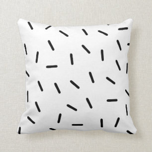 Minimalistisches Schwarzes besprüht Muster-Kissen Kissen