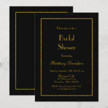 Minimalistisches Schwarzes Brautparty