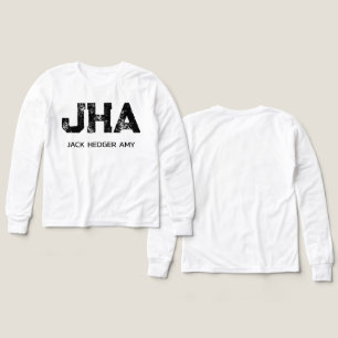MINIMALISTISCHES SCHWARZES DREIBUCHSTABEN-MONOGRAM