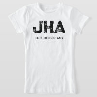 MINIMALISTISCHES SCHWARZES DREIBUCHSTABEN-MONOGRAM