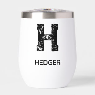 MINIMALISTISCHES SCHWARZES EIN-BUCHSTABEN-MONOGRAM