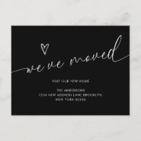 Minimalistisches Schwarzes Herz Skript Wir haben u