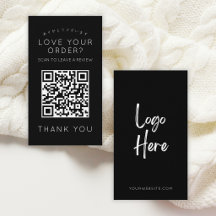Minimalistisches schwarzes Logo QR-Code Hinterlass