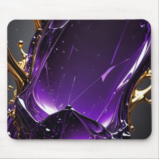 Minimalistisches Schwarzes Mauspad mit Akzenten | 