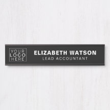 Minimalistisches Schwarzes Unternehmen Logo-Plakat