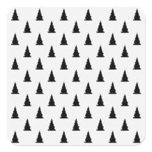 Minimalistisches schwarzes Weihnachtsbaummuster au