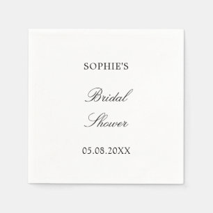 Minimalistisches Script Brautparty Napkins Serviette
