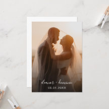 Minimalistisches Script Foto QR Code UAWG Wedding