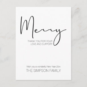 Minimalistisches Script Frohe Weihnachten
