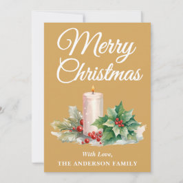 Minimalistisches Script Frohe Weihnachten Gold