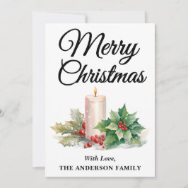 Minimalistisches Script Frohe Weihnachten Schwarz