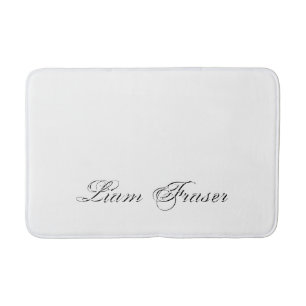 Minimalistisches Script Lovely 3d Monogram Badematte