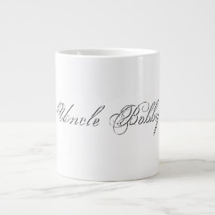 Minimalistisches Script Lovely 3d Monogram Jumbo-Tasse