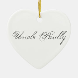 Minimalistisches Script Lovely 3d Monogram Keramikornament