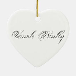 Minimalistisches Script Lovely 3d Monogram Keramikornament