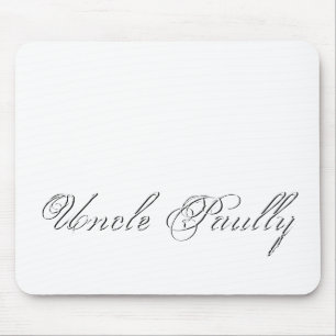 Minimalistisches Script Lovely 3d Monogram Mousepad