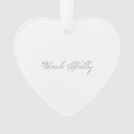 Minimalistisches Script Lovely 3d Monogram Ornament