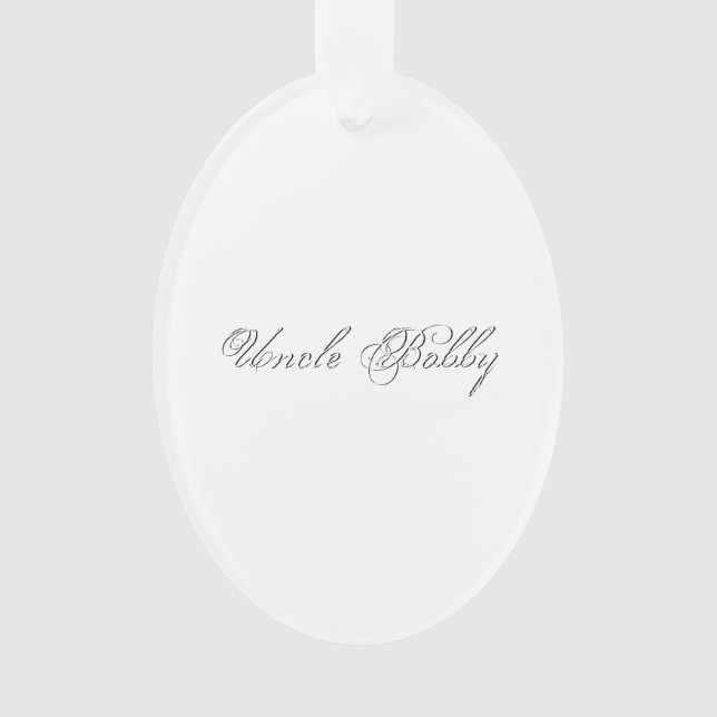 Minimalistisches Script Lovely 3d Monogram Ornament (Vorderseite)