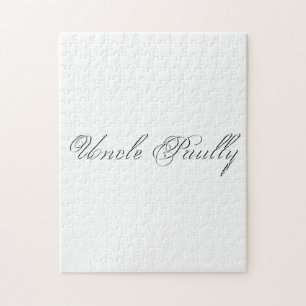 Minimalistisches Script Lovely 3d Monogram Puzzle