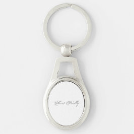 Minimalistisches Script Lovely 3d Monogram Schlüsselanhänger