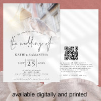Minimalistisches Script QR Code Foto Lesbische Hoc