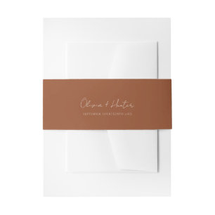 Minimalistisches Script Wedding Einladung Bly Band