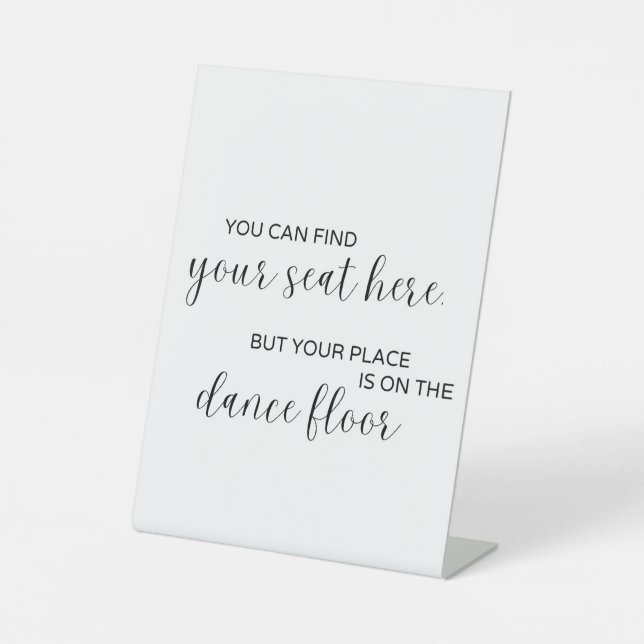 Minimalistisches Seekartenzeichen Sockelschild (Vorderseite)