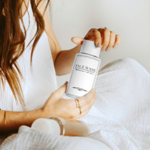 Minimalistisches Set für das Wash Label Lebensmitteletikett