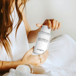 Minimalistisches Shampoo-Label-Set Lebensmitteletikett