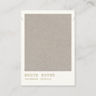 Minimalistisches Simple Kraft Necklace Juwelier Di Visitenkarte