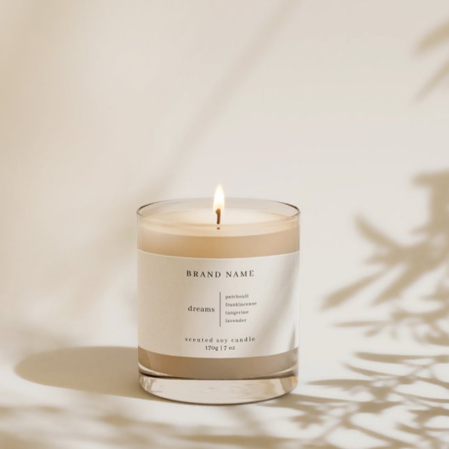 Minimalistisches Simple Soy Candle Schwarz-weiß La (Von Creator hochgeladen)