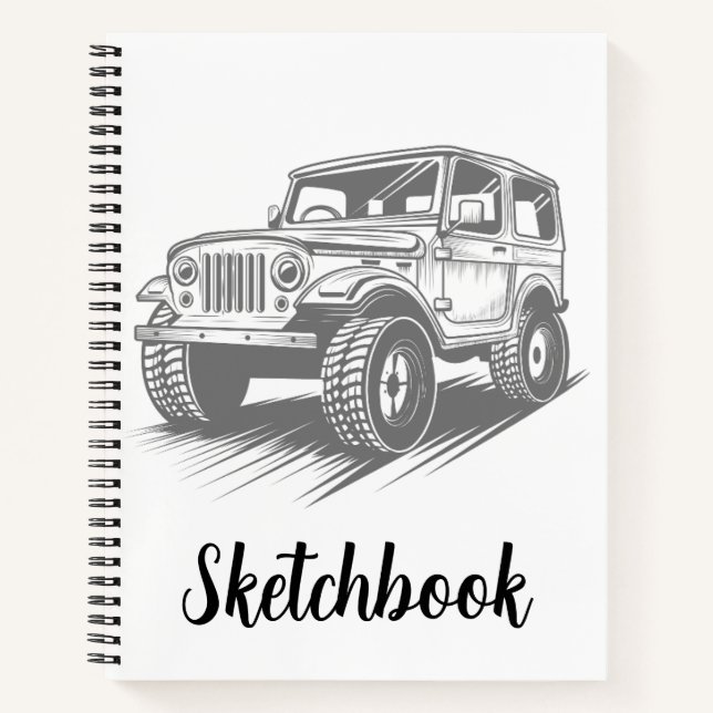 Minimalistisches Skizzenbuch Notizbuch (Vorderseite)