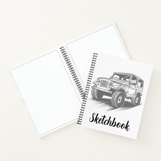 Minimalistisches Skizzenbuch Notizbuch (Innenseite)