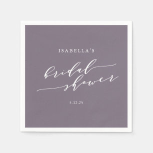 Minimalistisches Skript Benutzerdefiniertes Brautp Serviette