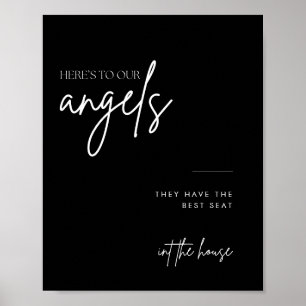 Minimalistisches Skript in Love Memory Wedding Sig Poster