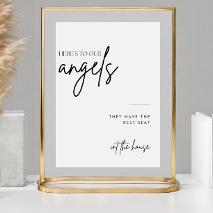 Minimalistisches Skript in Love Memory Wedding Sig Poster