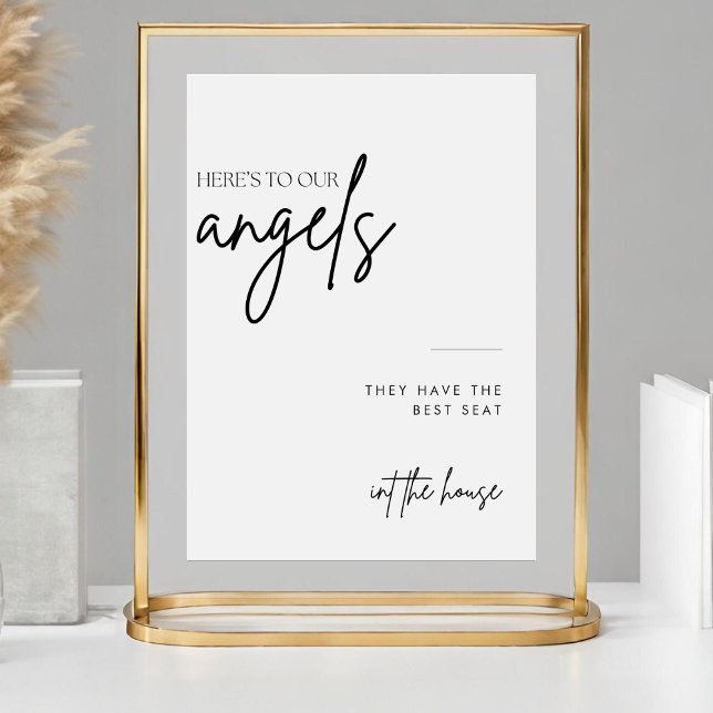 Minimalistisches Skript in Love Memory Wedding Sig Poster (Von Creator hochgeladen)