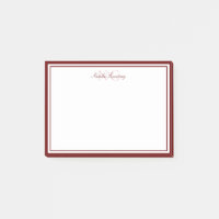 Minimalistisches Skript-Maroon-Zwei-Grenzen-Monogr