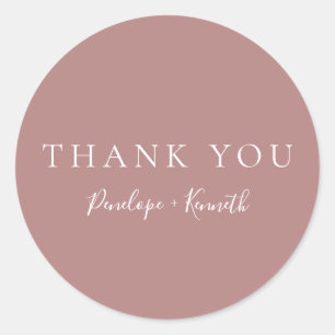 Minimalistisches Skript Moderne, maßgeschneiderte  Runder Aufkleber