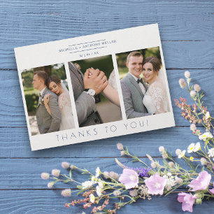 Minimalistisches Skript Modernes Collage 3 Fotos H